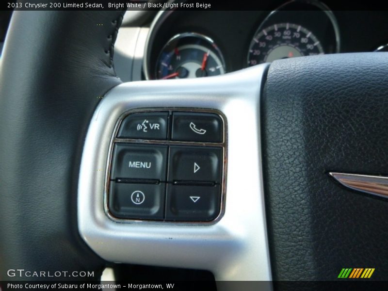 Bright White / Black/Light Frost Beige 2013 Chrysler 200 Limited Sedan