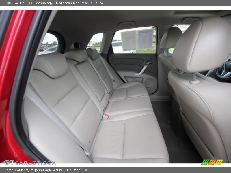 Moroccan Red Pearl / Taupe 2007 Acura RDX Technology