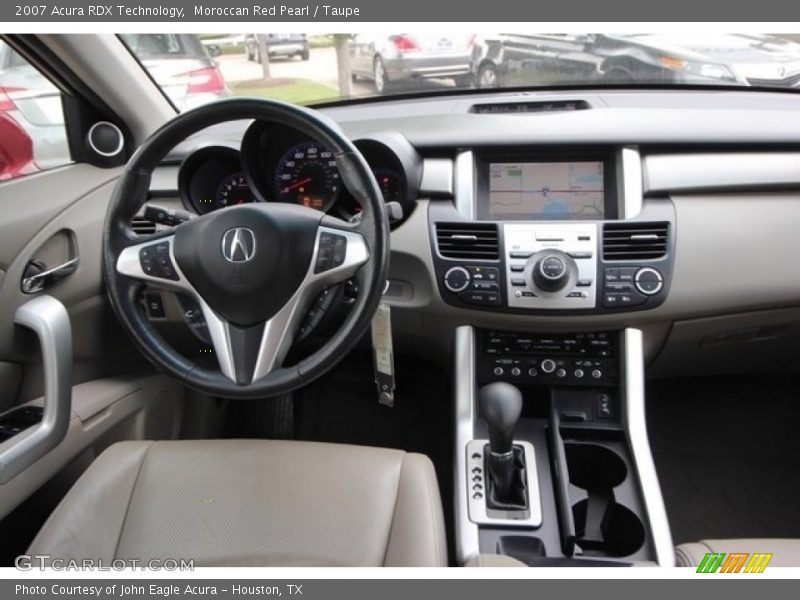 Moroccan Red Pearl / Taupe 2007 Acura RDX Technology