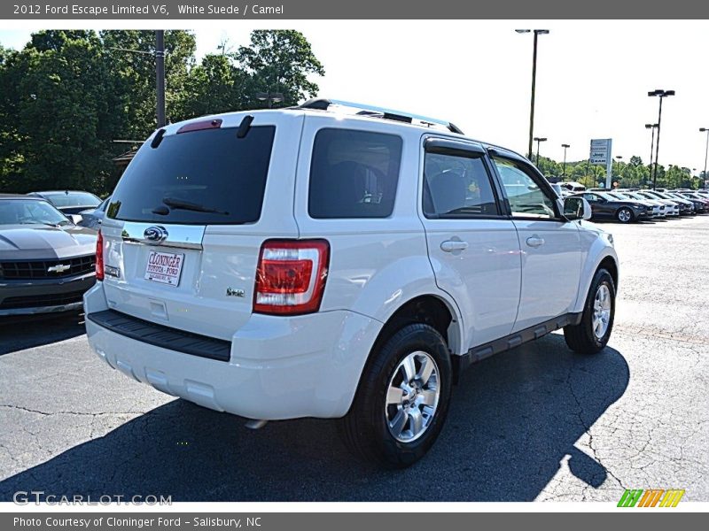 White Suede / Camel 2012 Ford Escape Limited V6