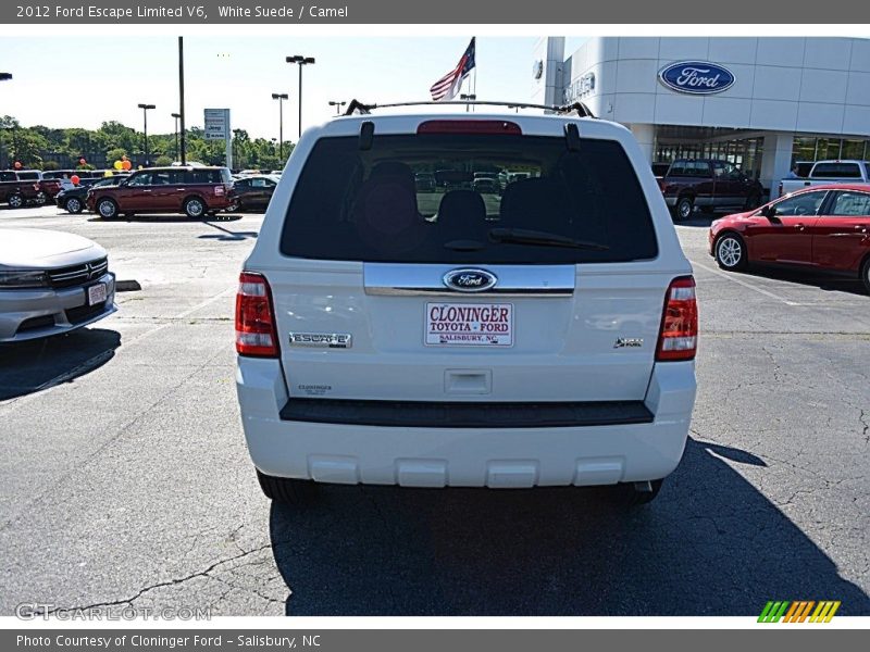 White Suede / Camel 2012 Ford Escape Limited V6