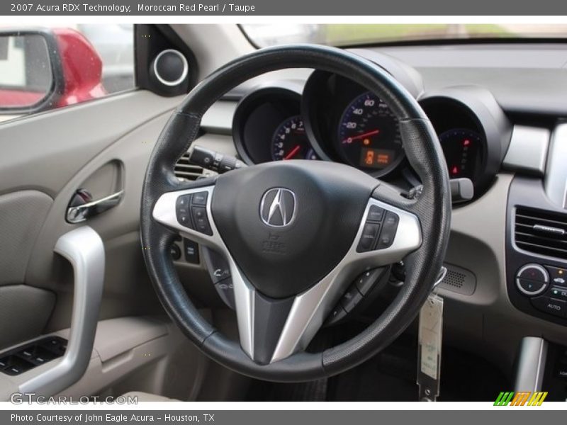Moroccan Red Pearl / Taupe 2007 Acura RDX Technology