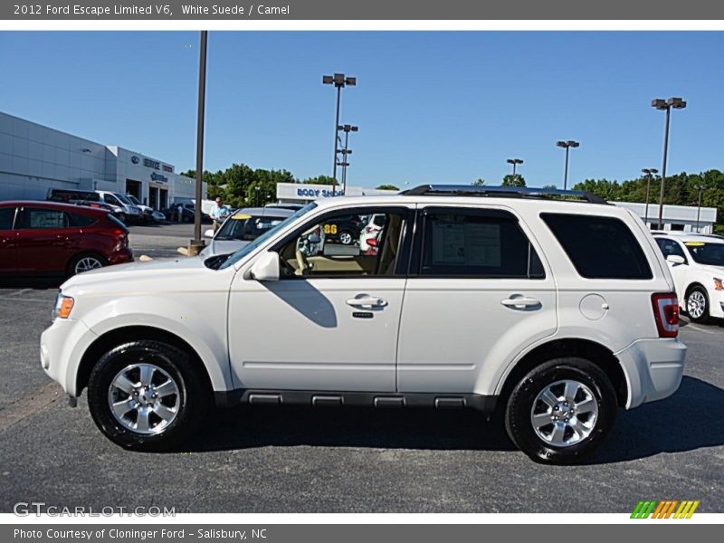 White Suede / Camel 2012 Ford Escape Limited V6