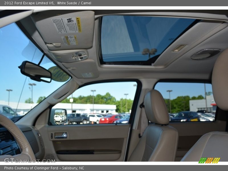 White Suede / Camel 2012 Ford Escape Limited V6