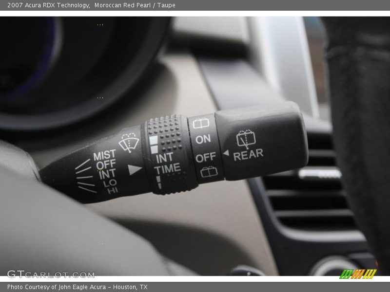 Moroccan Red Pearl / Taupe 2007 Acura RDX Technology
