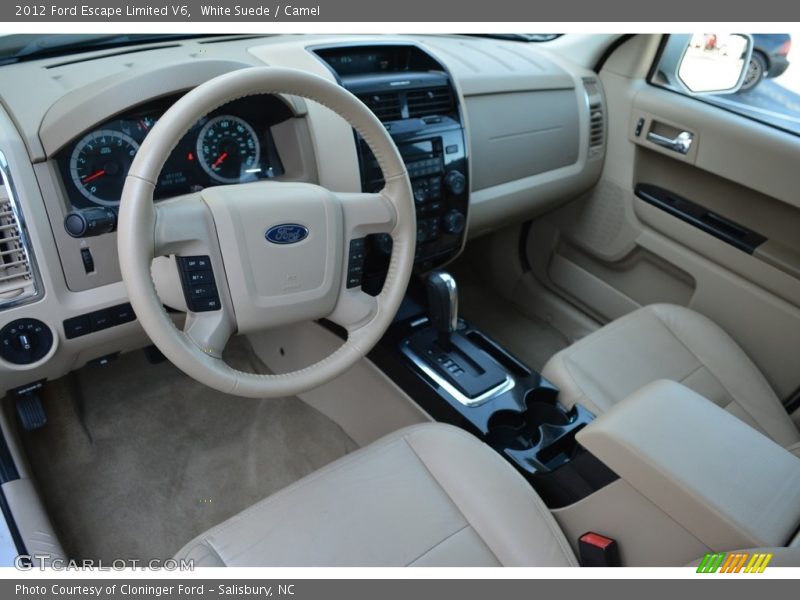 White Suede / Camel 2012 Ford Escape Limited V6