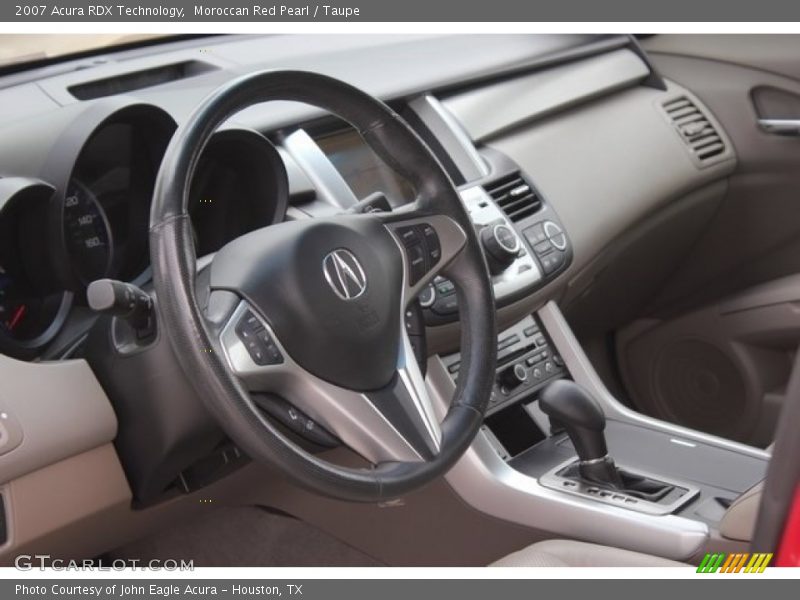 Moroccan Red Pearl / Taupe 2007 Acura RDX Technology