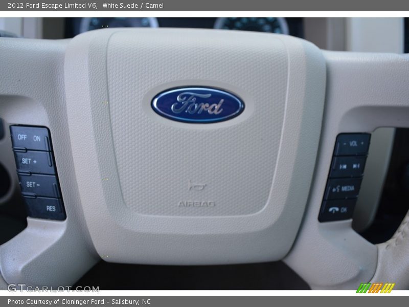 White Suede / Camel 2012 Ford Escape Limited V6