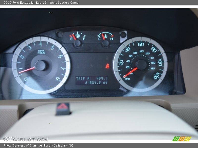 White Suede / Camel 2012 Ford Escape Limited V6