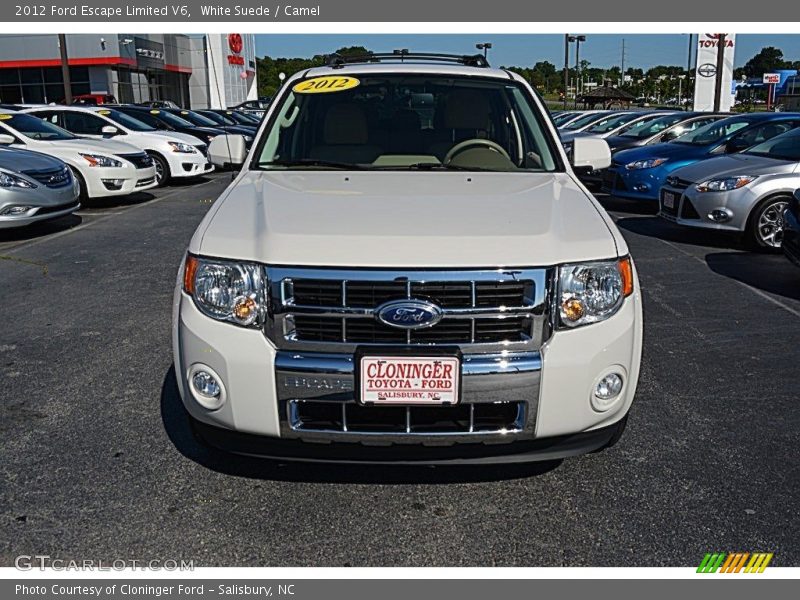 White Suede / Camel 2012 Ford Escape Limited V6