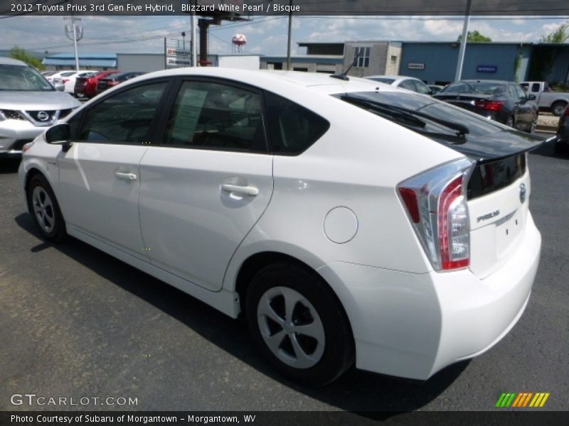 Blizzard White Pearl / Bisque 2012 Toyota Prius 3rd Gen Five Hybrid