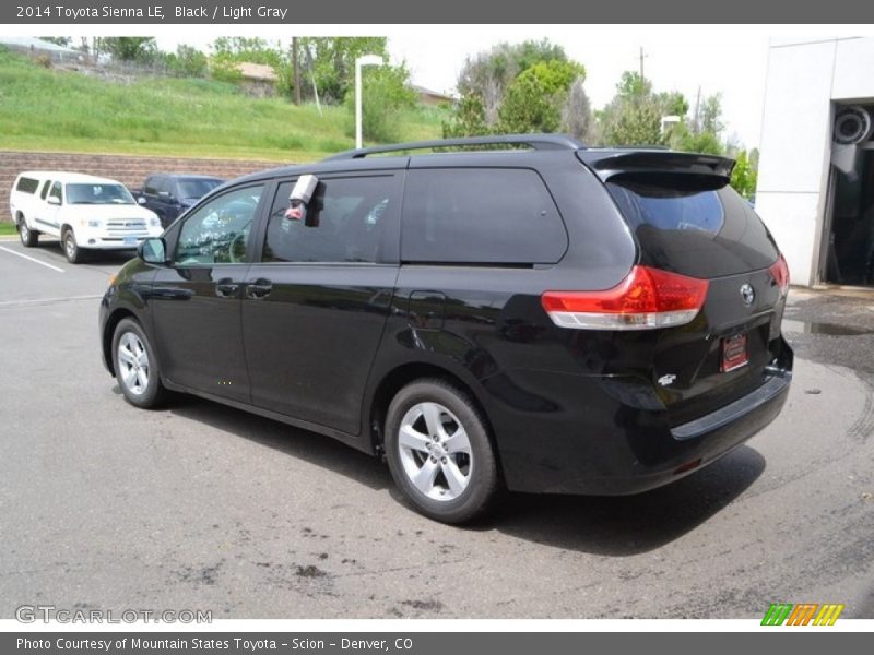 Black / Light Gray 2014 Toyota Sienna LE