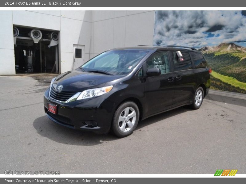 Black / Light Gray 2014 Toyota Sienna LE