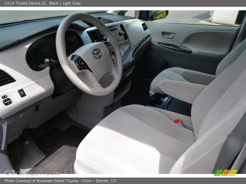 Black / Light Gray 2014 Toyota Sienna LE
