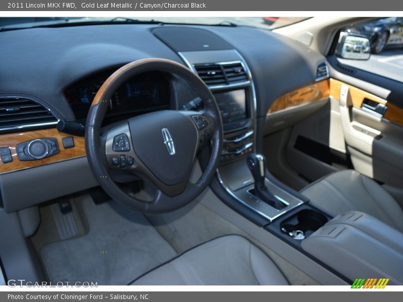 Gold Leaf Metallic / Canyon/Charcoal Black 2011 Lincoln MKX FWD