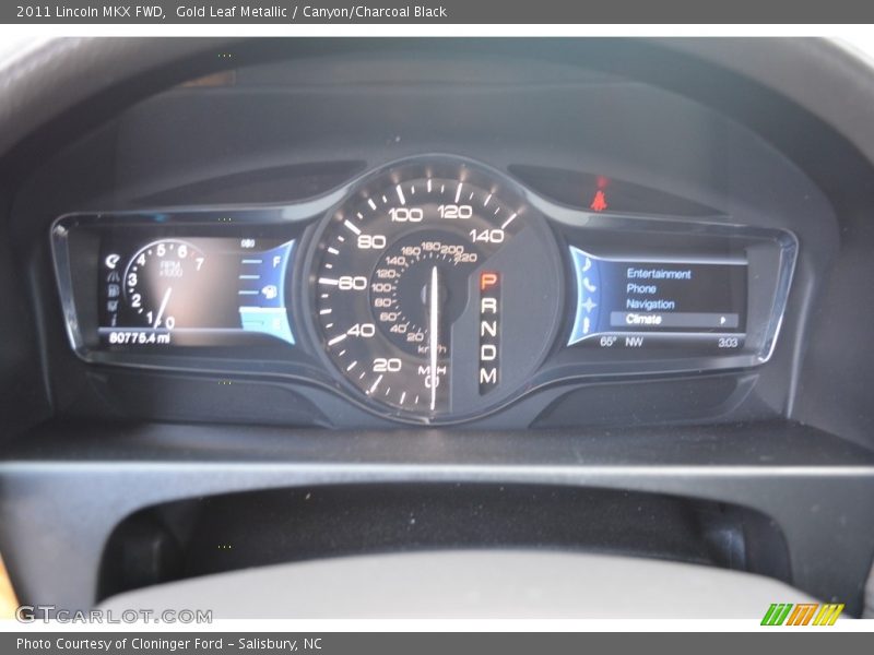 Gold Leaf Metallic / Canyon/Charcoal Black 2011 Lincoln MKX FWD