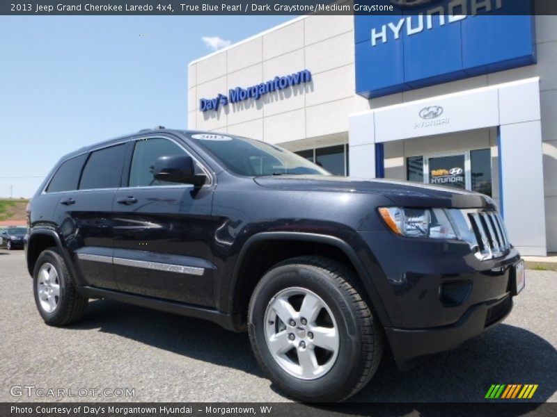 True Blue Pearl / Dark Graystone/Medium Graystone 2013 Jeep Grand Cherokee Laredo 4x4