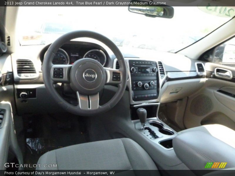 True Blue Pearl / Dark Graystone/Medium Graystone 2013 Jeep Grand Cherokee Laredo 4x4