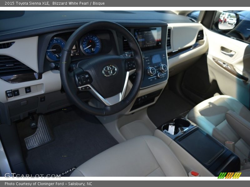 Blizzard White Pearl / Bisque 2015 Toyota Sienna XLE