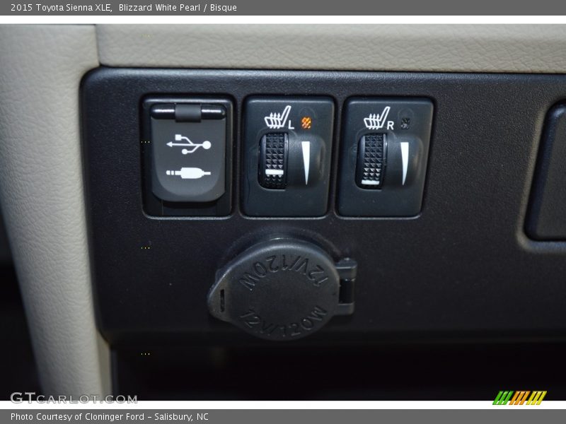 Blizzard White Pearl / Bisque 2015 Toyota Sienna XLE