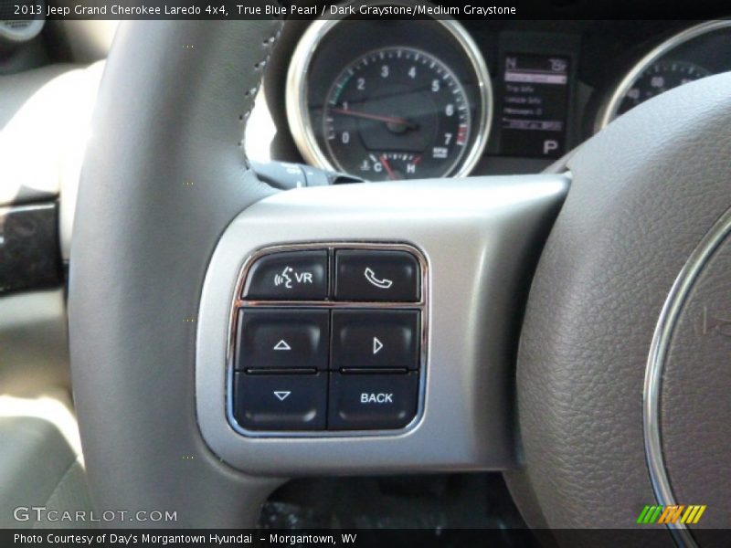 True Blue Pearl / Dark Graystone/Medium Graystone 2013 Jeep Grand Cherokee Laredo 4x4