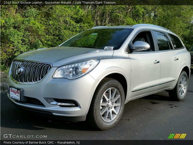 Quicksilver Metallic / Light Titanium/Dark Titanium 2016 Buick Enclave Leather