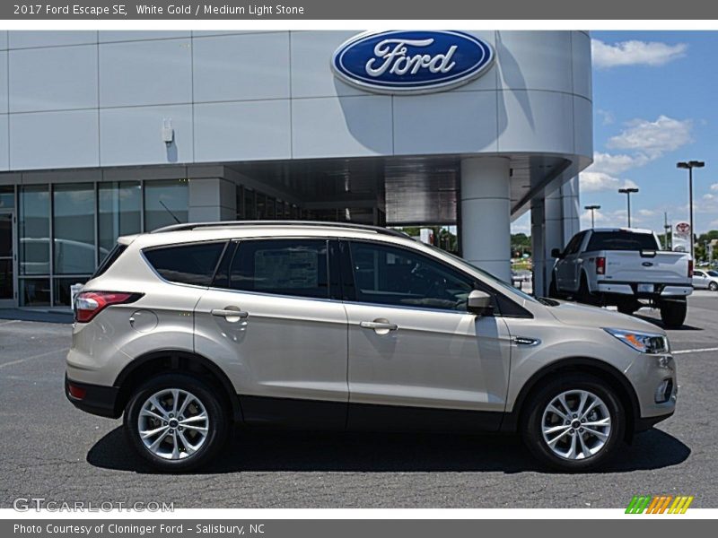 White Gold / Medium Light Stone 2017 Ford Escape SE