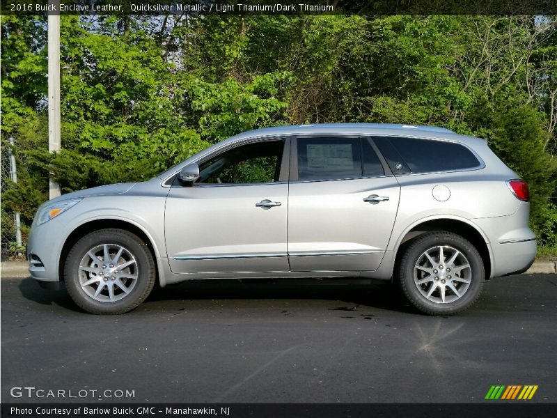 Quicksilver Metallic / Light Titanium/Dark Titanium 2016 Buick Enclave Leather