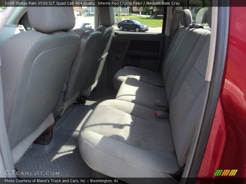 Inferno Red Crystal Pearl / Medium Slate Gray 2008 Dodge Ram 3500 SLT Quad Cab 4x4 Dually