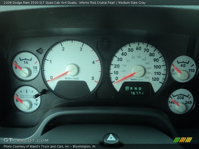Inferno Red Crystal Pearl / Medium Slate Gray 2008 Dodge Ram 3500 SLT Quad Cab 4x4 Dually