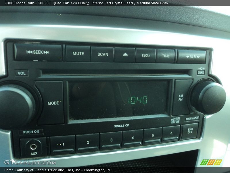 Inferno Red Crystal Pearl / Medium Slate Gray 2008 Dodge Ram 3500 SLT Quad Cab 4x4 Dually