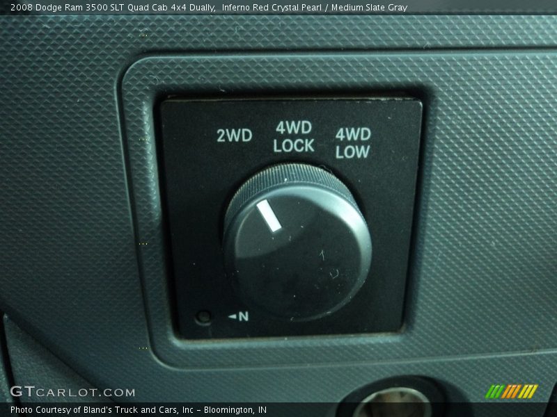 Inferno Red Crystal Pearl / Medium Slate Gray 2008 Dodge Ram 3500 SLT Quad Cab 4x4 Dually
