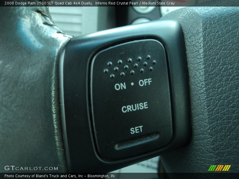 Inferno Red Crystal Pearl / Medium Slate Gray 2008 Dodge Ram 3500 SLT Quad Cab 4x4 Dually