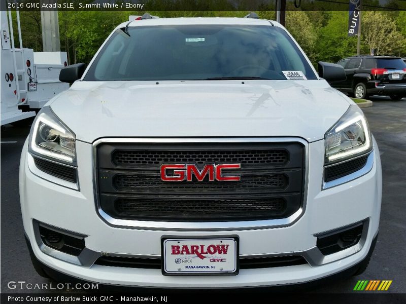 Summit White / Ebony 2016 GMC Acadia SLE