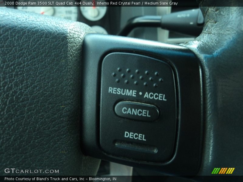 Inferno Red Crystal Pearl / Medium Slate Gray 2008 Dodge Ram 3500 SLT Quad Cab 4x4 Dually