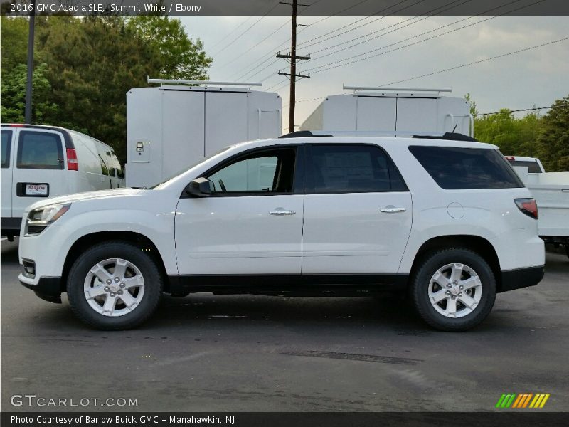 Summit White / Ebony 2016 GMC Acadia SLE