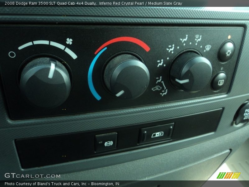 Inferno Red Crystal Pearl / Medium Slate Gray 2008 Dodge Ram 3500 SLT Quad Cab 4x4 Dually