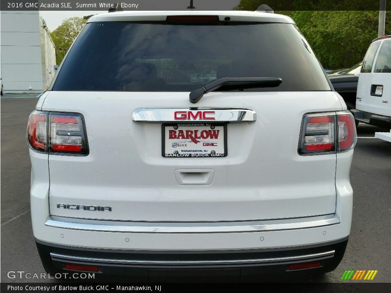 Summit White / Ebony 2016 GMC Acadia SLE