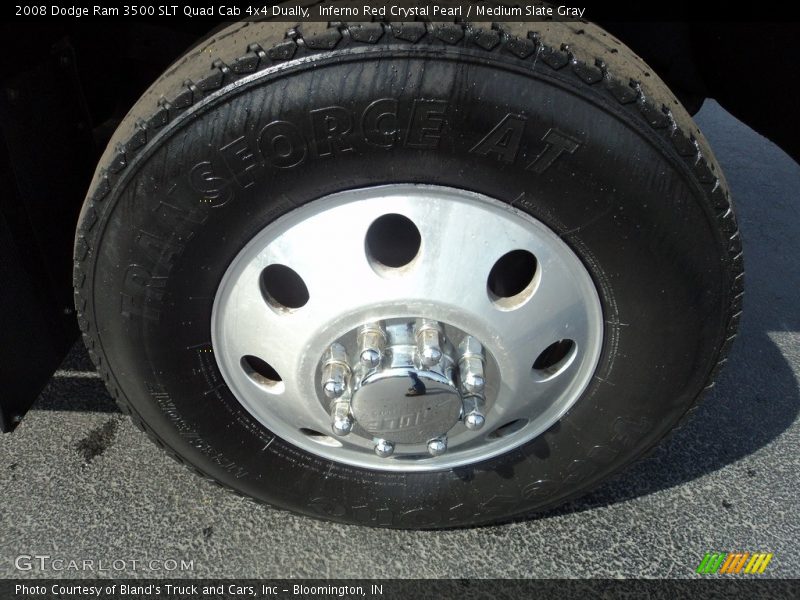 Inferno Red Crystal Pearl / Medium Slate Gray 2008 Dodge Ram 3500 SLT Quad Cab 4x4 Dually