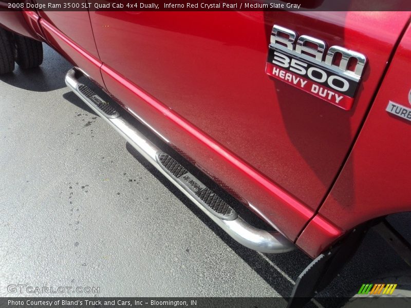 Inferno Red Crystal Pearl / Medium Slate Gray 2008 Dodge Ram 3500 SLT Quad Cab 4x4 Dually