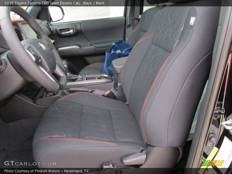 Front Seat of 2016 Tacoma TRD Sport Double Cab