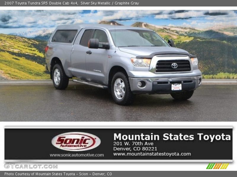Silver Sky Metallic / Graphite Gray 2007 Toyota Tundra SR5 Double Cab 4x4