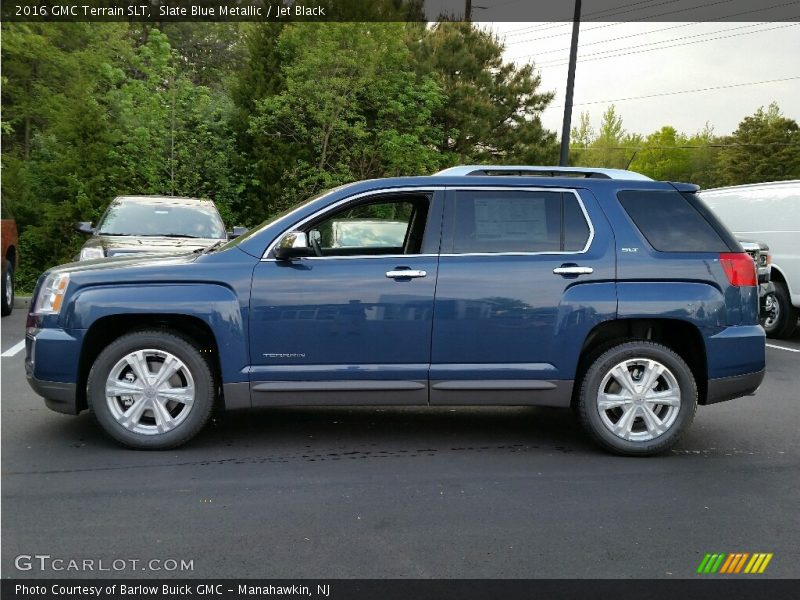 Slate Blue Metallic / Jet Black 2016 GMC Terrain SLT