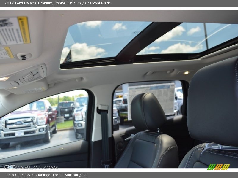 White Platinum / Charcoal Black 2017 Ford Escape Titanium