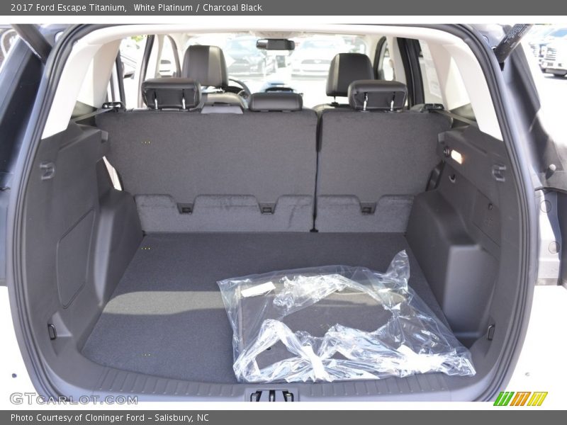 White Platinum / Charcoal Black 2017 Ford Escape Titanium