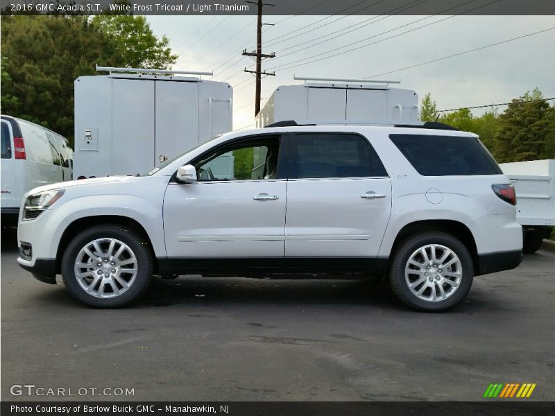 White Frost Tricoat / Light Titanium 2016 GMC Acadia SLT