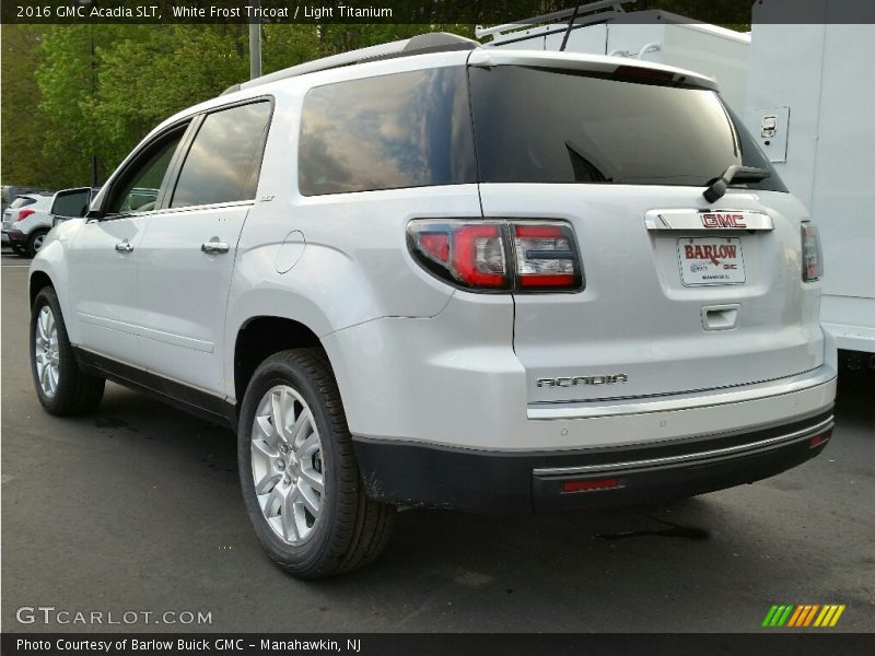 White Frost Tricoat / Light Titanium 2016 GMC Acadia SLT