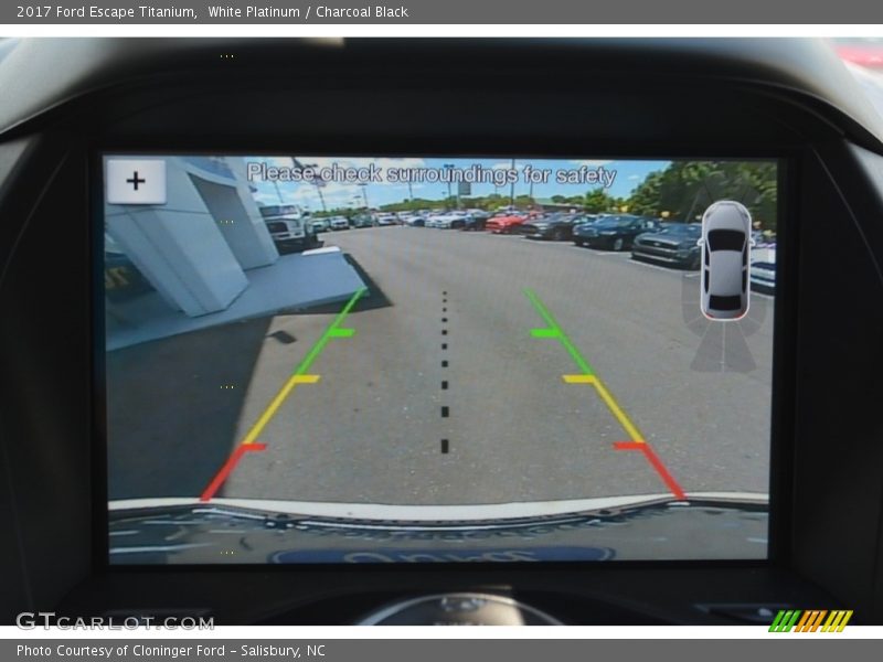 White Platinum / Charcoal Black 2017 Ford Escape Titanium