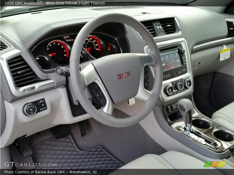 White Frost Tricoat / Light Titanium 2016 GMC Acadia SLT
