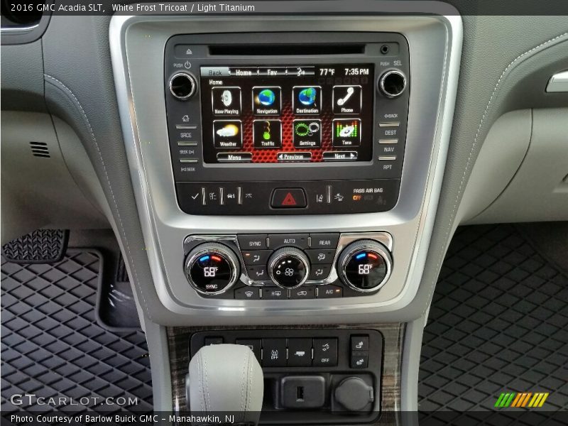White Frost Tricoat / Light Titanium 2016 GMC Acadia SLT